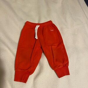 TINYCOTTONS Kids Red Joggers, 18M